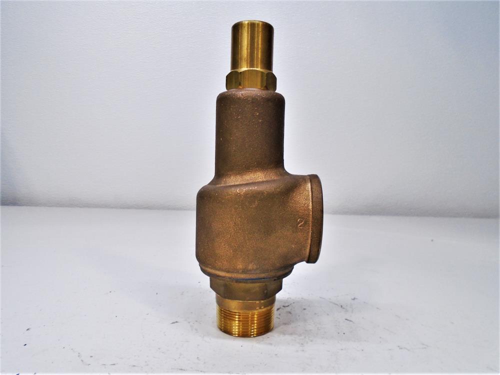 Aquatrol 69 Series 1-1/2" x 1-1/2" Steam Safety Relief Valve, 93PSI, Bronze